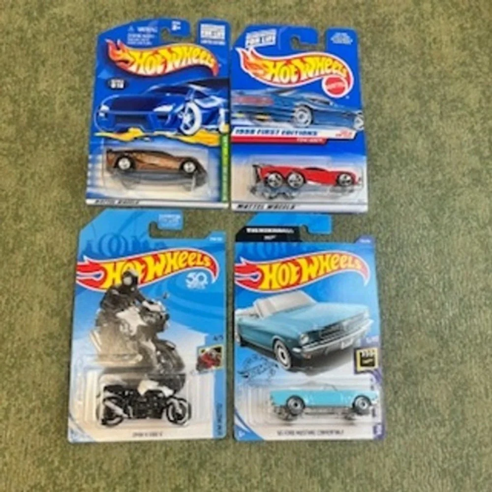 Hot Wheels Lot 2001 Treasure Hunt Pontiac Rageous 1998 Tow Jam 65 Mustang BMW‎
